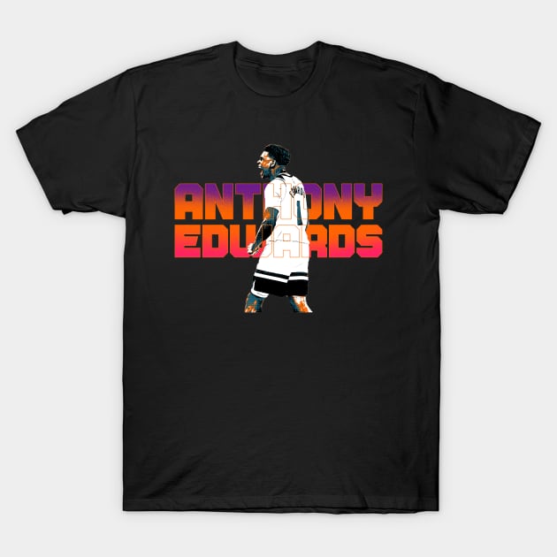 Anthony Edwards T-Shirt by lazartemarjun
